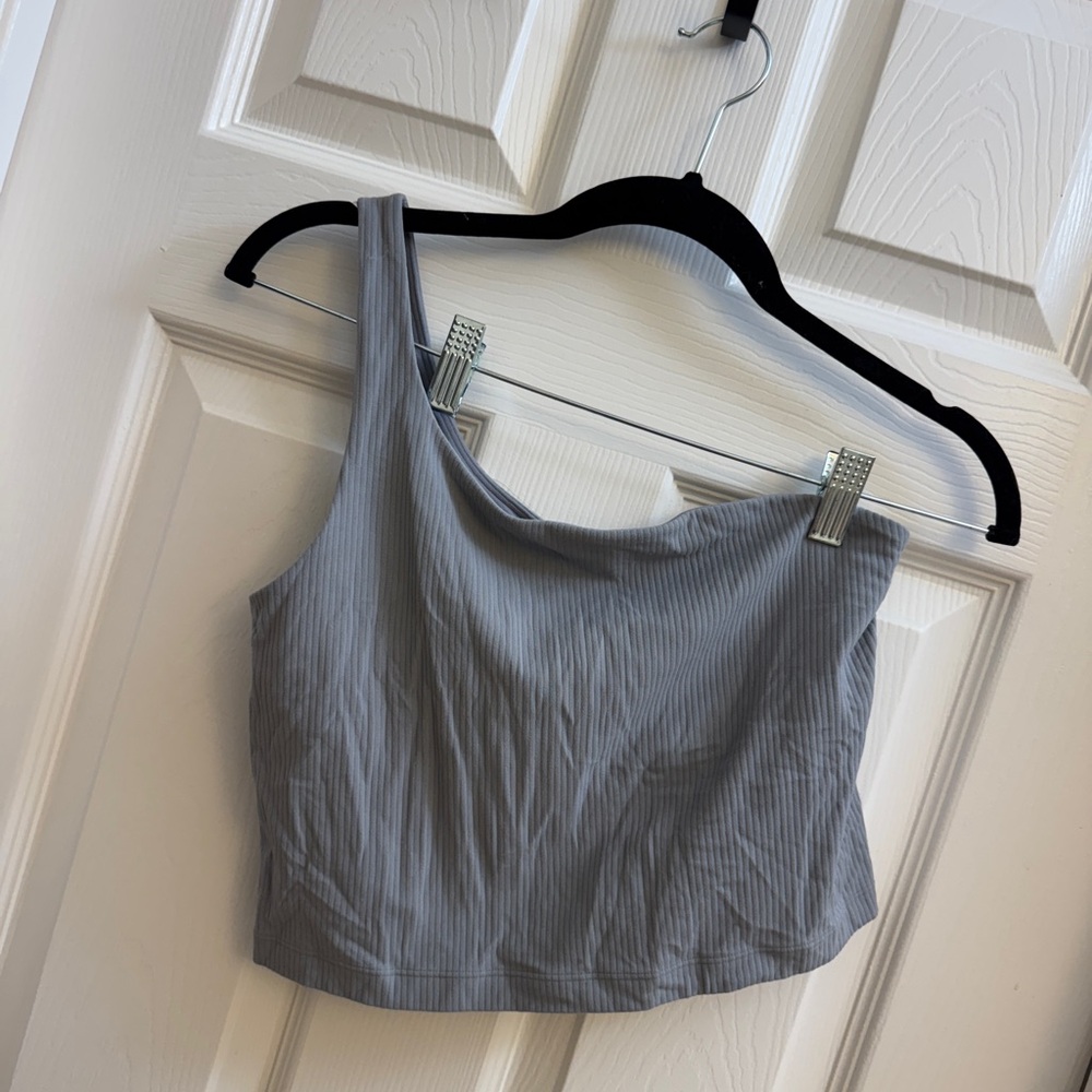 lululemon athletica Blue Gray Align Ribbed Crop Top